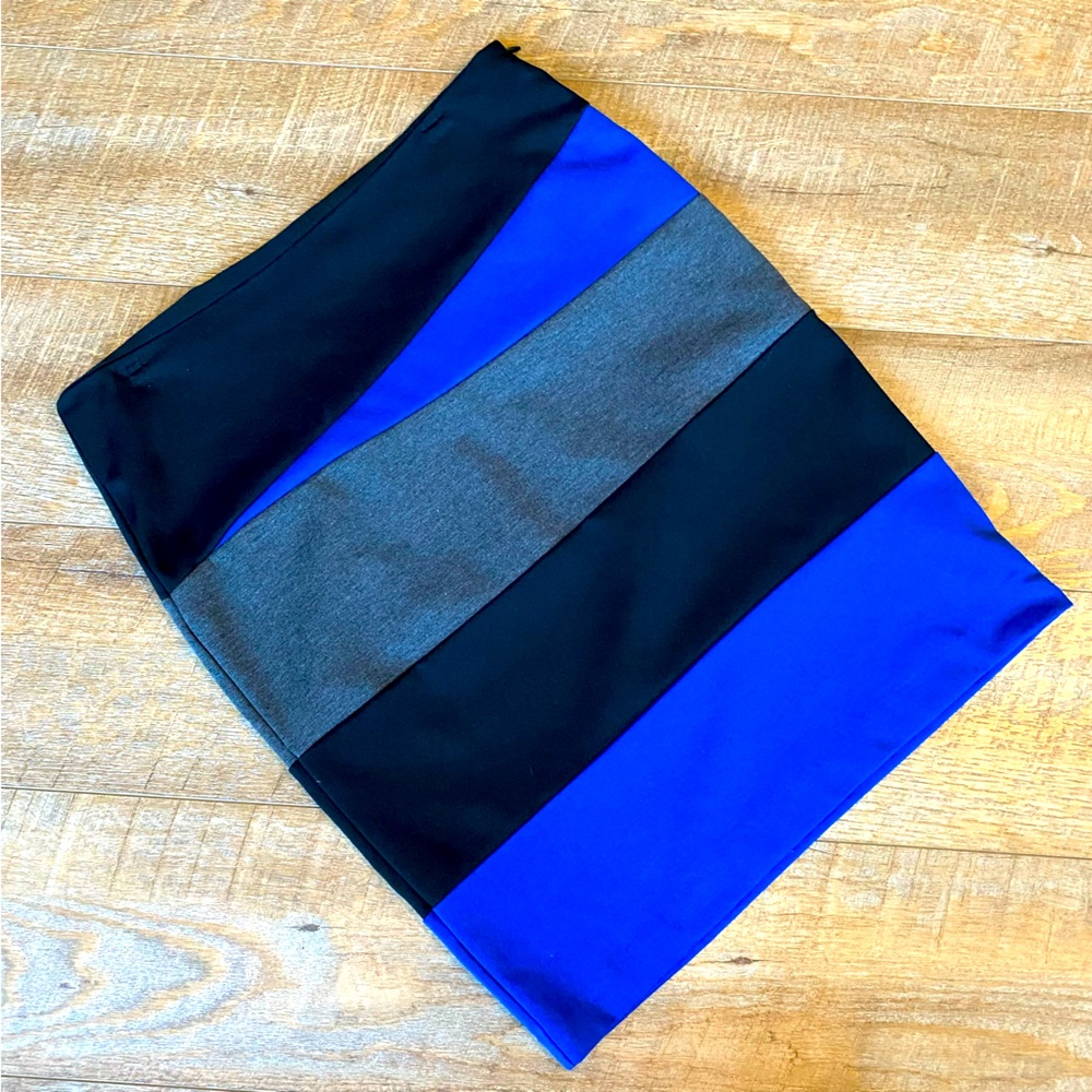 Ponte color block pencil skirt 10